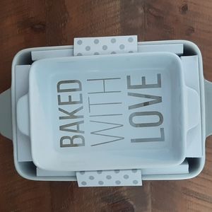 2 piece oblong baking dishes
